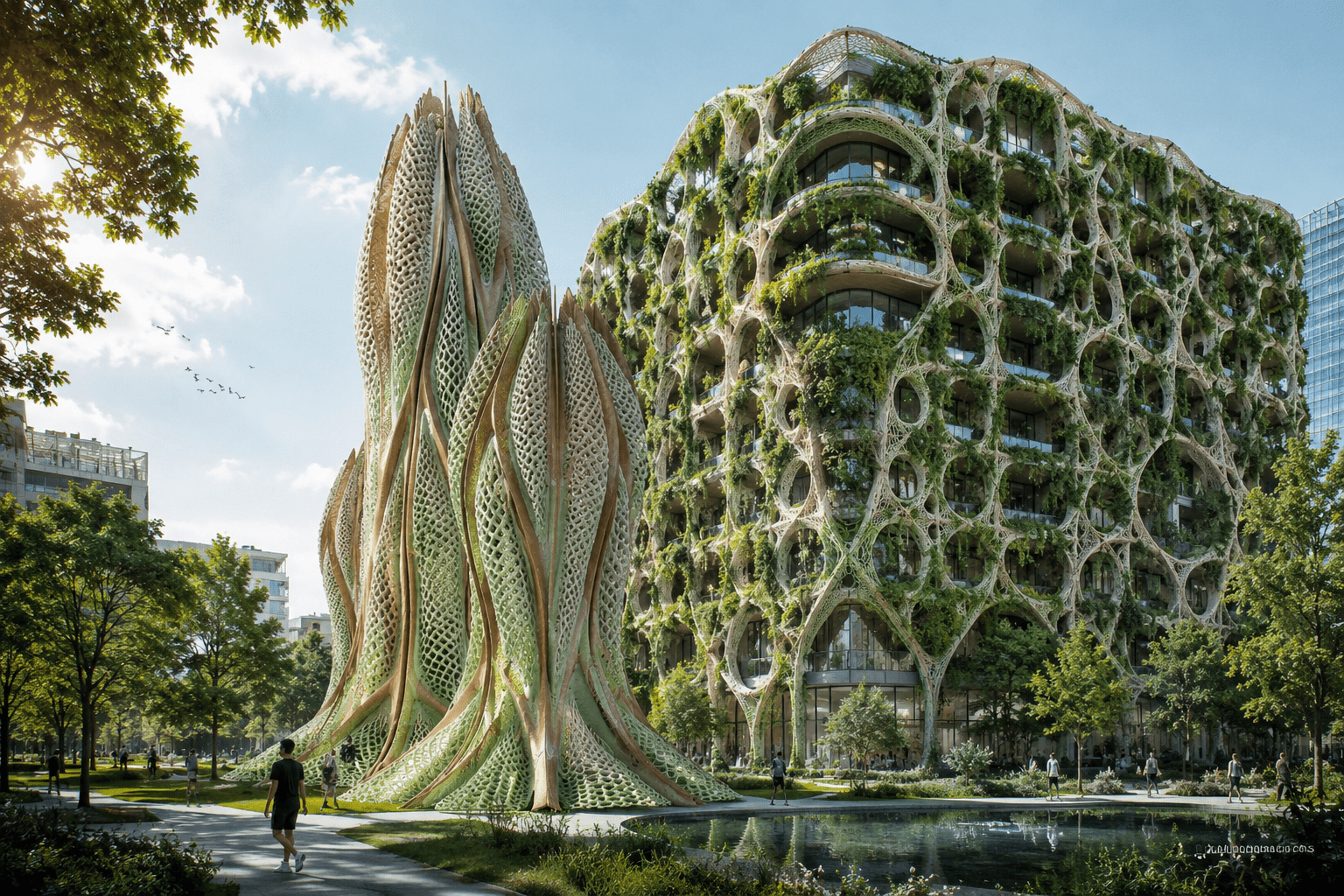 Un matériau de construction vivant qui avale le CO₂